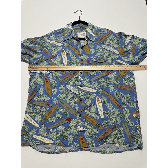 Reyn Spooner Dietrich Varez Hawaiian Shirt Mens Large Surf Board Floral Rayon - Picture 6 of 9